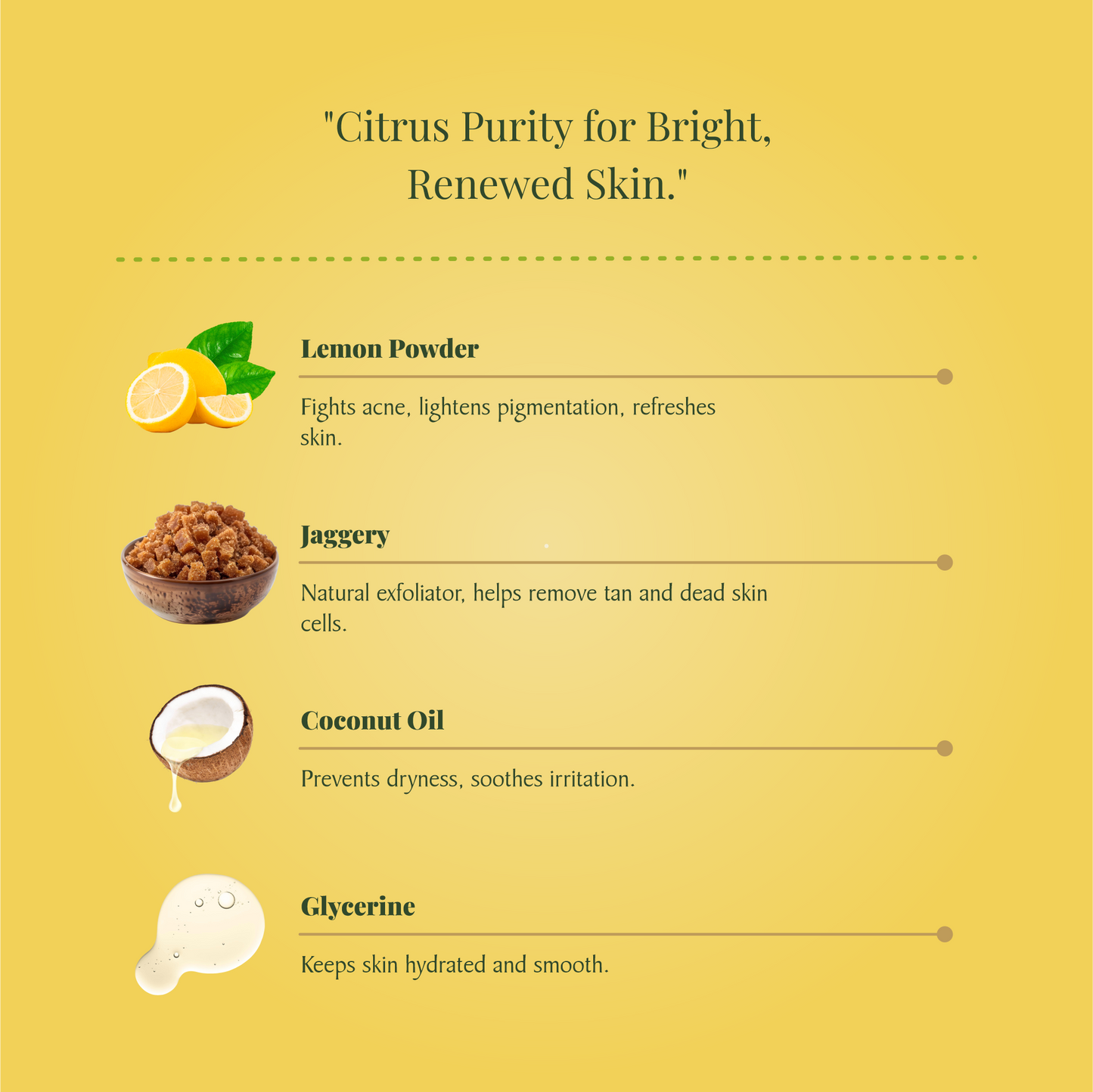 HiPura Lemon Soap – Pack of 5 | Brightening Soap with Lemon & Jaggery | Handmade Natural Tan Removal Soap | Face & Body | 100g Each